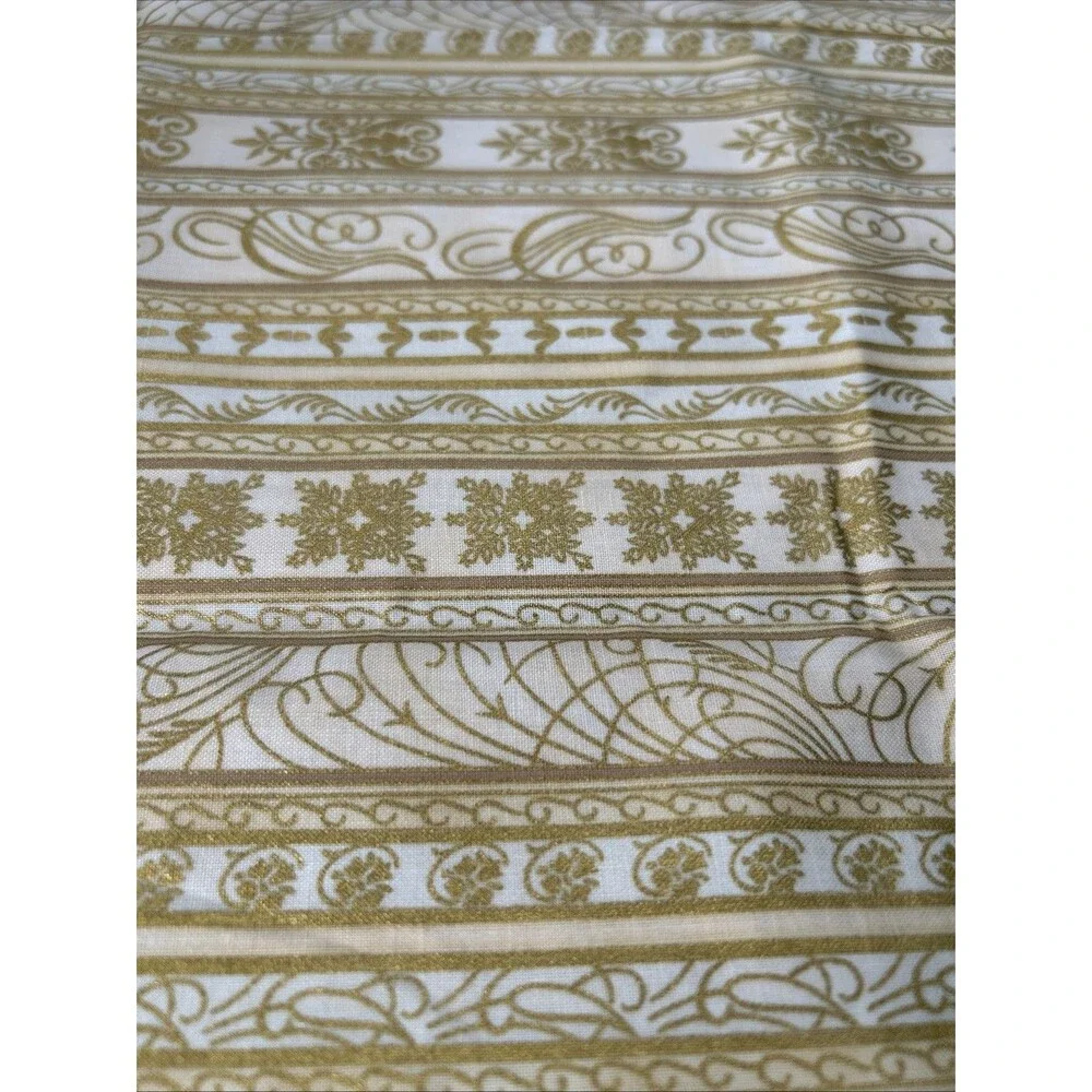Hoffman Quilting Fabric Holiday Splendor Christmas Gold Fancy Strips 22